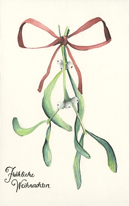 Bleistift und Aquarell auf Aquarellkarton