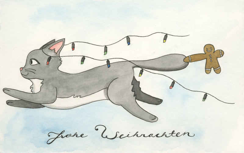 Bleistift und Aquarell auf Aquarellkarton