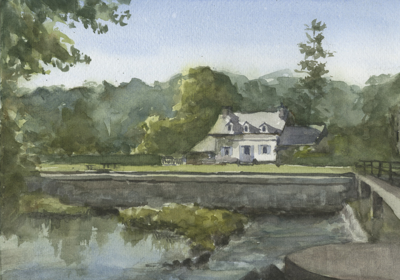 Die Ruinen der Abtei L’Abbaye de Hambye in der Normandie