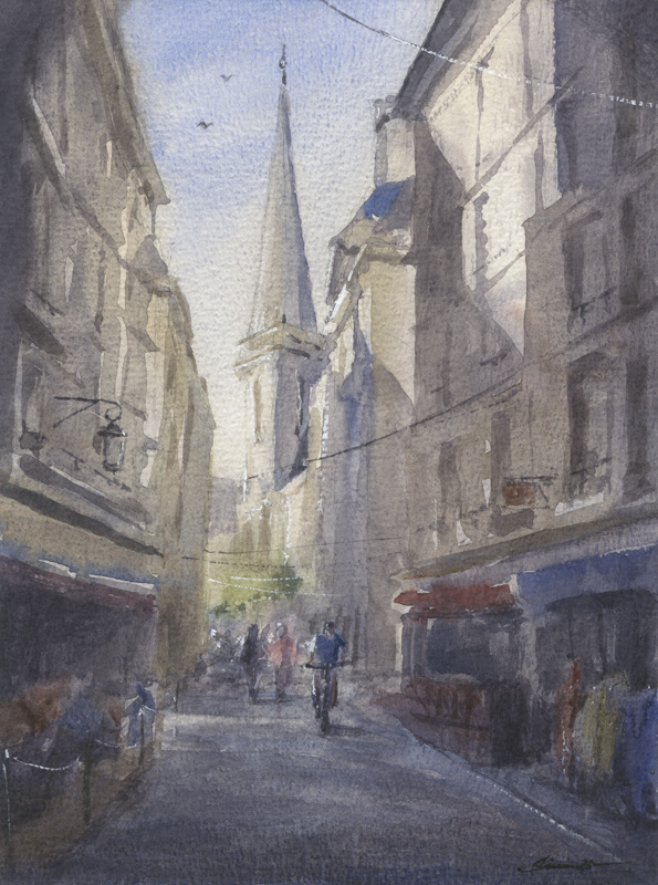 Die Ruinen der Abtei L’Abbaye de Hambye in der Normandie