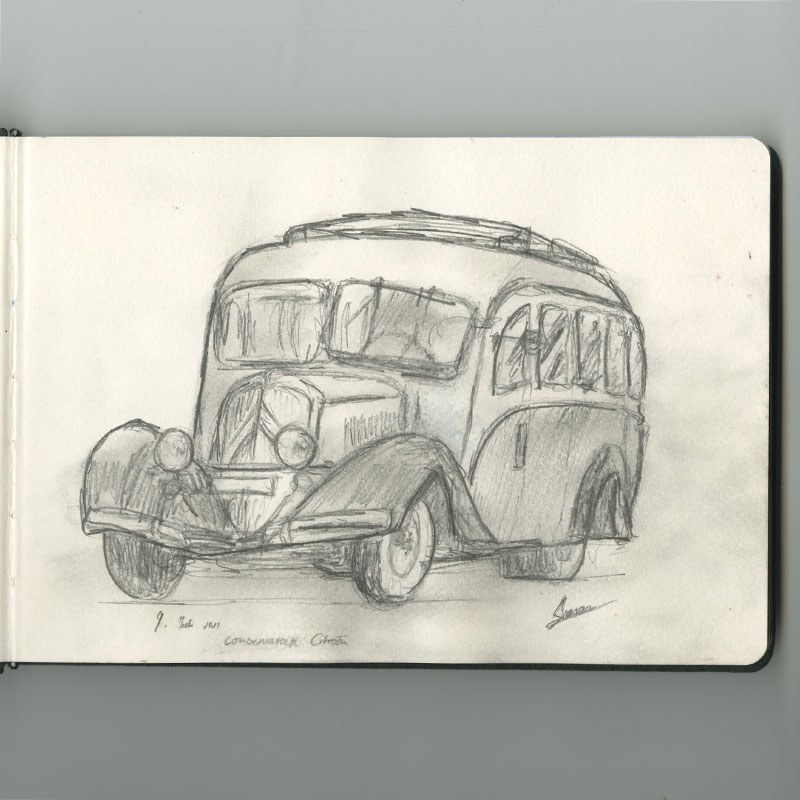 Skizzen mit Bleistift, Fineliner und Aquarell unterwegs im Skizzenbuch. In den Ferien ein paar Tage in Paris.